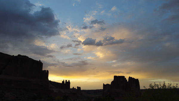 Sunset in Arches National Park